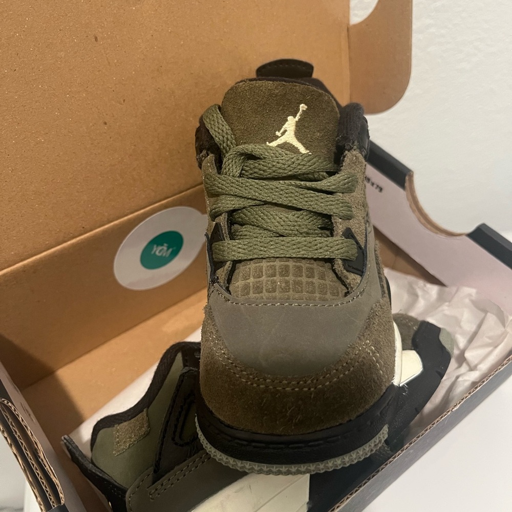 Kids Olive Green Sneakers